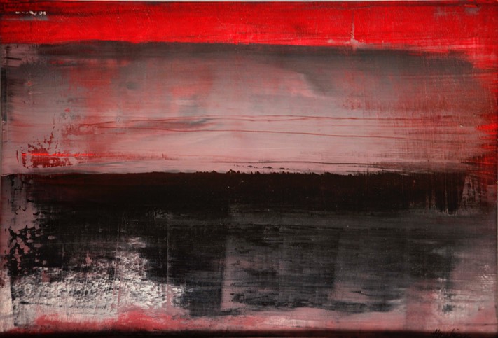 After Sandy 17 15.5X23.5 oil on masonite 2014 signed