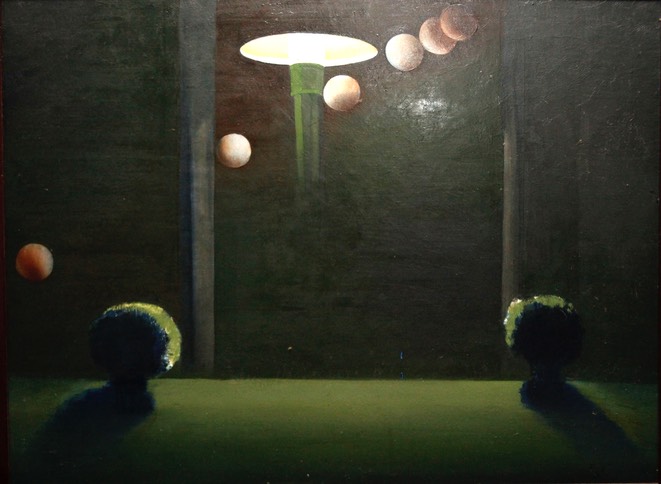 Celestial Orbs 23.25X32 oil on canvas board 