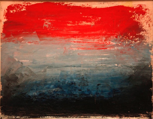 Cornplanter's Dream of the Alleghany Valley 15.5X19.5 oil on masonite 