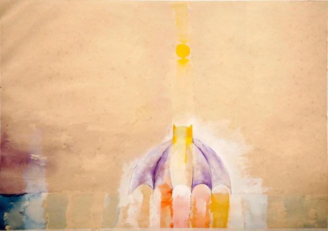 Cowl 14x20 watercolor