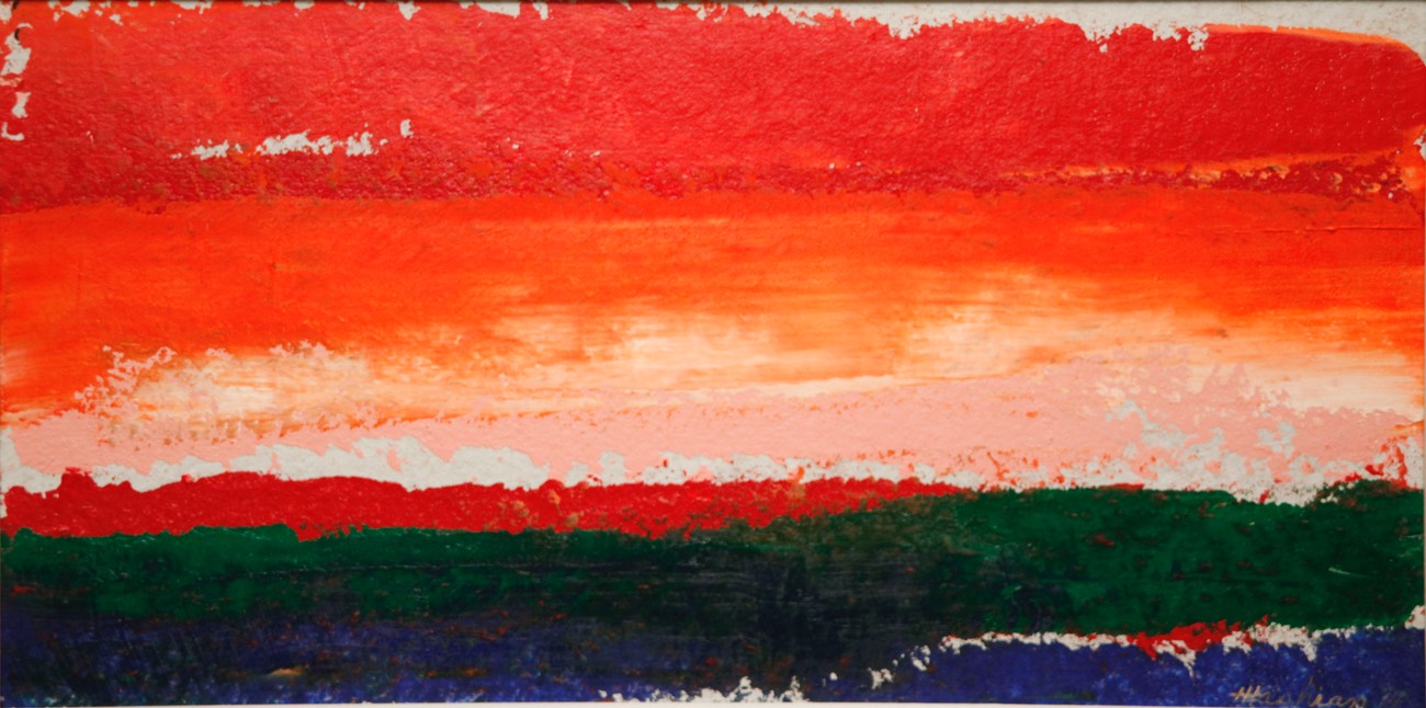 Foes Valley Oregon 10.5X20 acrylic on paperboard 2012 signed