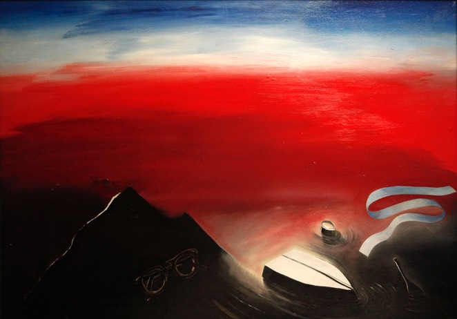 Mishap 32X48 oil on atretched canvas 