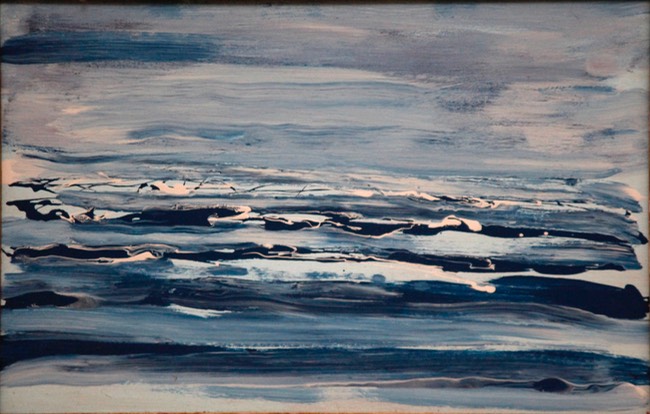 Off Shore Alaska  11.75X17.25 oil 2014 initialed