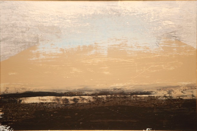 They Deny What They Saw 13.5X20 oil and acrylic 2004 initials on back