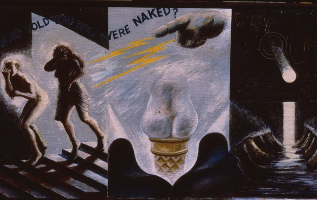 Who Told You oiland acrylic 14x24 2005