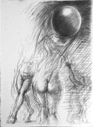 Women with Big Balloon